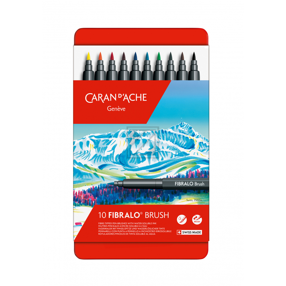 CARAN D'A Classic Fibralo Brush 0.5-5mm 186.310 10 Farben ass.