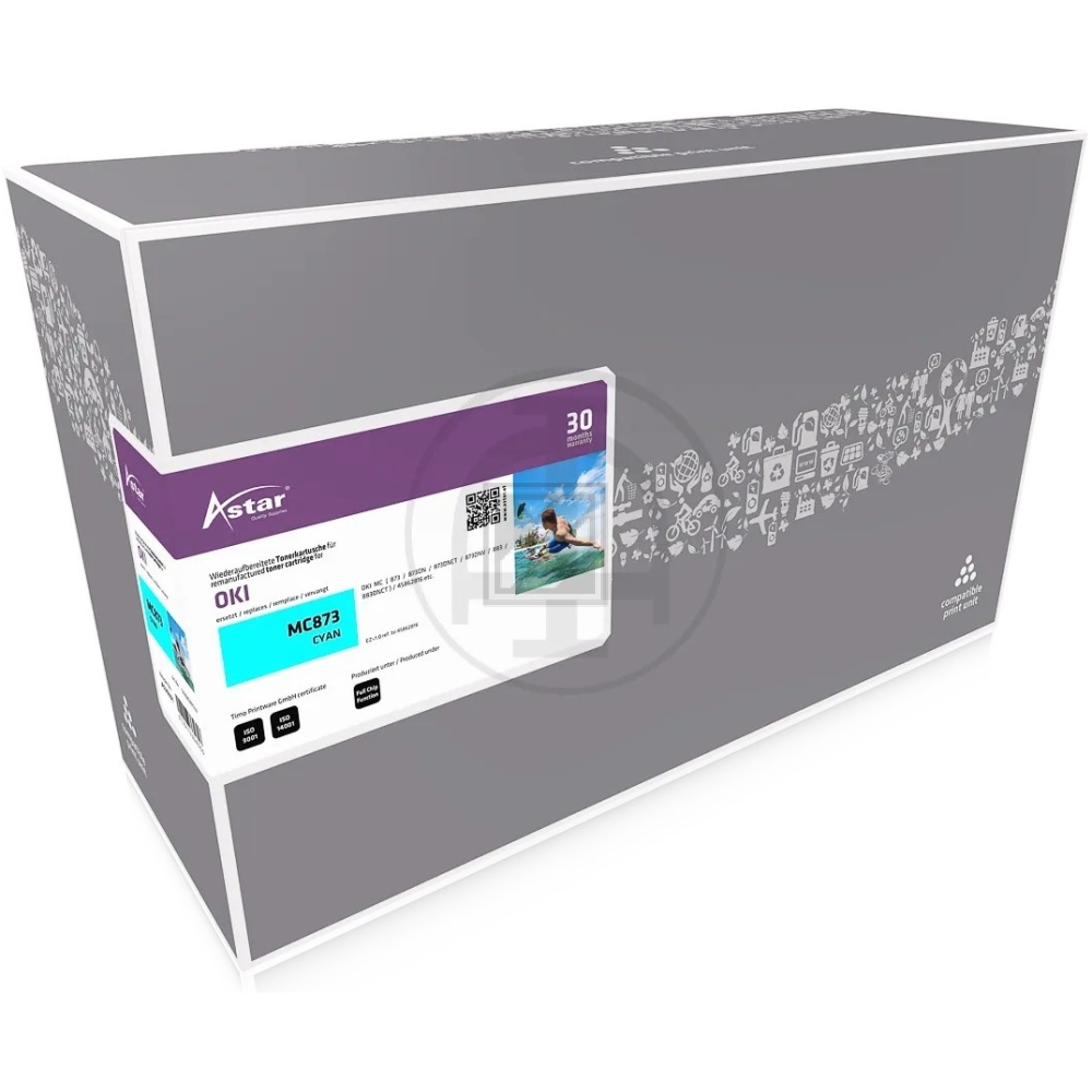 Astar Toner-Kit cyan HC (AS20351) ersetzt 45862816