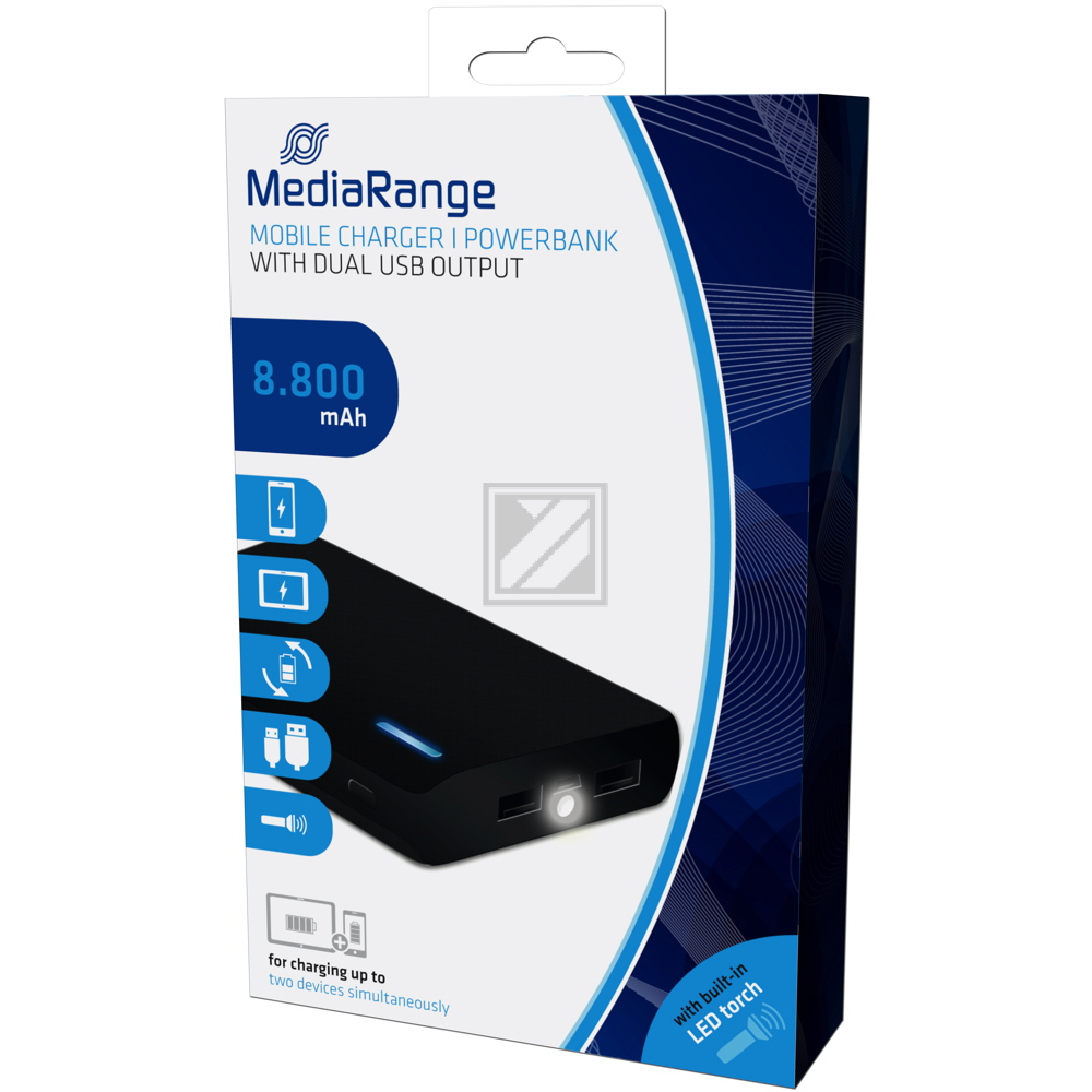 MediaRange Powerbank schwarz (MR752)