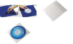 Durable Selbstklebetasche Pocketfix für CD/DVD 10er-Pack