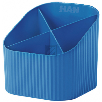 HAN Stifteköcher Re-LOOP N291435 blau 4 Fächer