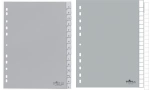 Durable Register A4 hoch PP grau 15-teilig blanko (6442-10)