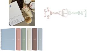 OXFORD My Rec'Up Spiralheft 400166096 A4, kariert 90 Blatt, rosa
