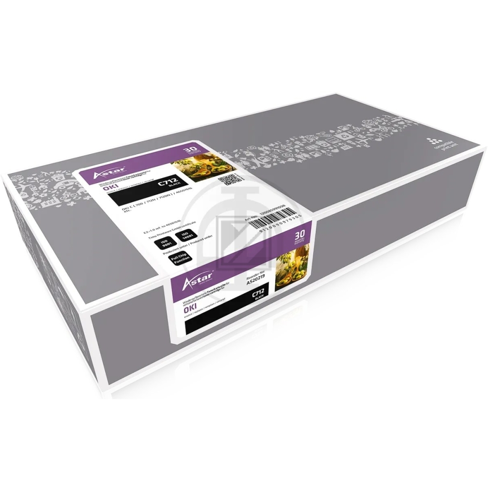 Astar Toner-Kit schwarz (AS20219) ersetzt 46507616