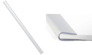 Durable Klemmschienen A5 5 mm für ca. 50 Blatt 100er-Pack transparent (291119)
