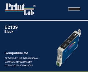 PrintLab Tintenpatrone schwarz (E2139) ersetzt T0611