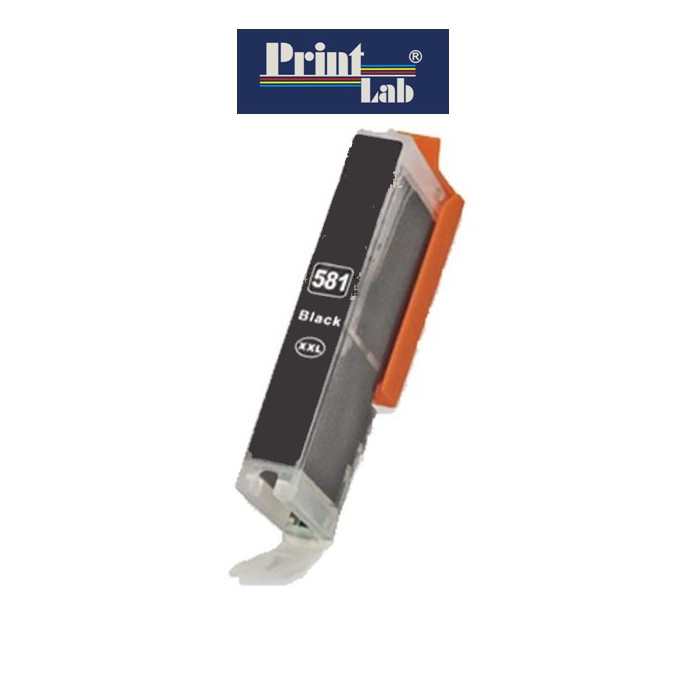 PrintLab Tintenpatrone schwarz HC plus (C1201) ersetzt CLI-581BKXXL