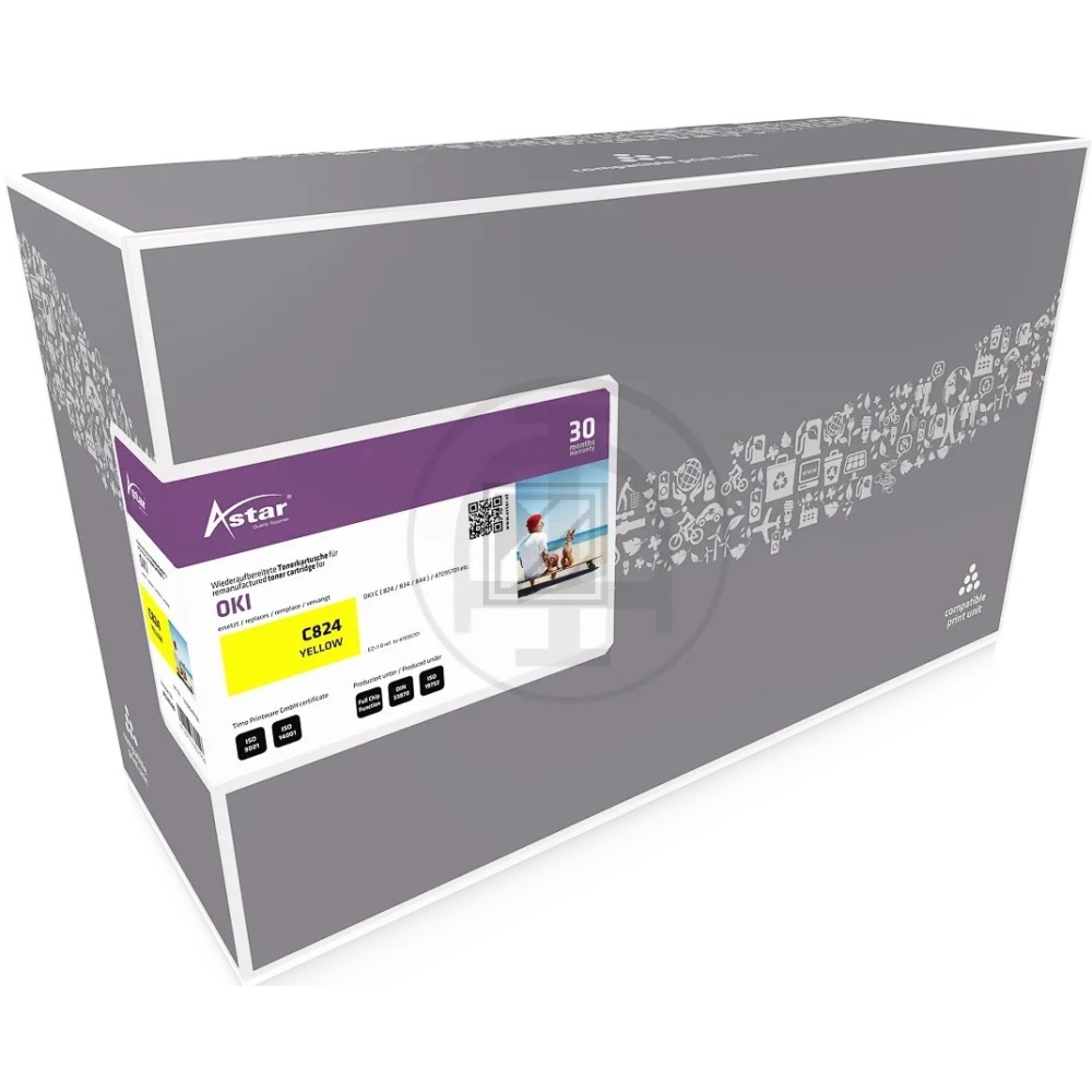 Astar Toner-Kit gelb (AS20290) ersetzt 47095701