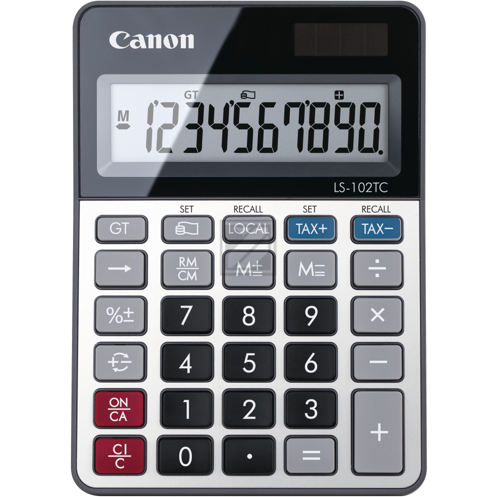 CANON Tischrechner CALS102TC 10-stellig, Solar