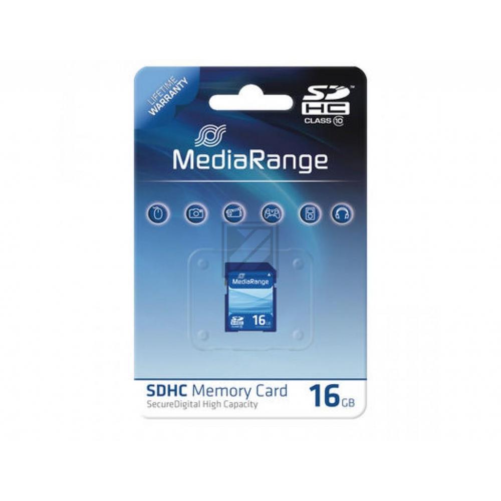 MEDIARANGE SDHC SPEICHERKARTE 16GB MR963 Klasse 10