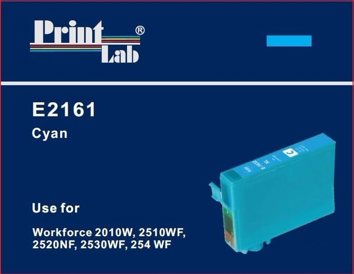 PrintLab Tintenpatrone cyan HC (E2161) ersetzt T1632