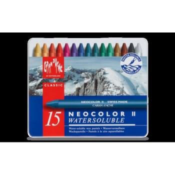 CARAN D'A Wachspastelle Neocolor II 7500.315 15-farbig assortiert