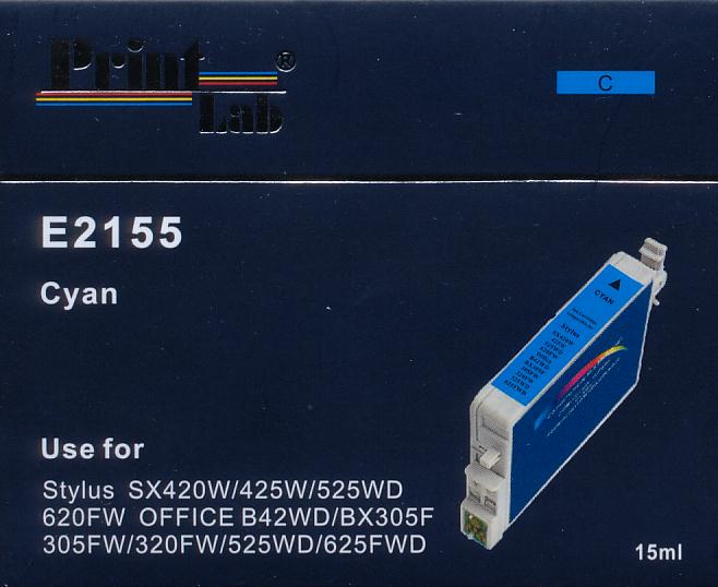 PrintLab Tintenpatrone cyan HC (E2155) ersetzt T1302