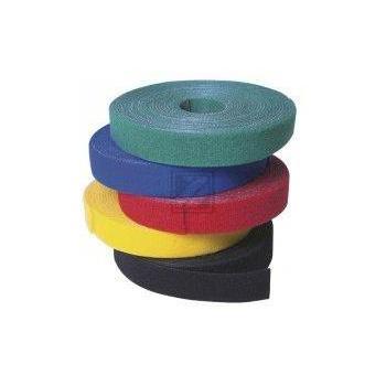 LogiLink Kabelbinder aus Klettband 4 m, rot