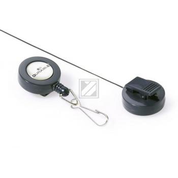 DURABLE Ausweiskarten-Halter 822158 10 Stück mit Federhaken