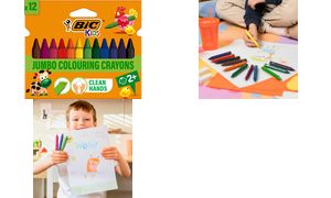 BiC Kids Wachsmalkreide Plasti Decor Triangle 12er Pack (829773)