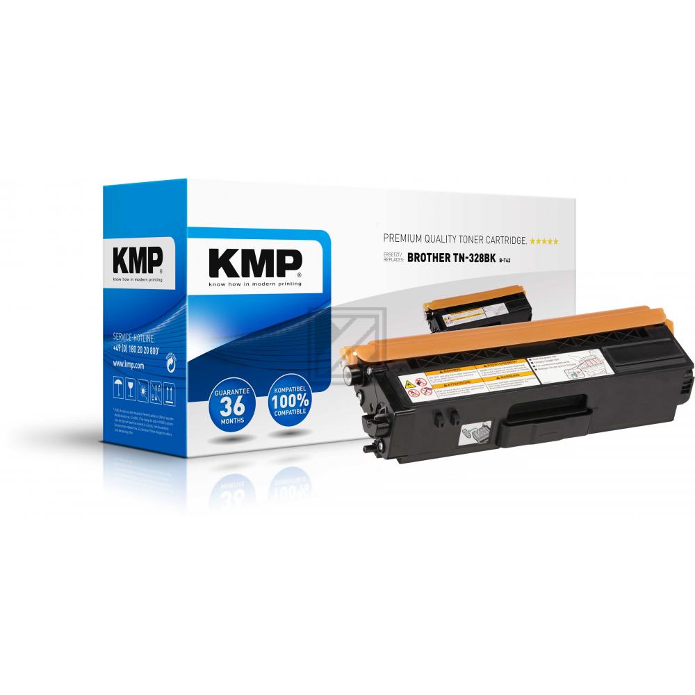 KMP Toner-Kit schwarz HC plus (1244,0000, B-T42) ersetzt TN-328BK