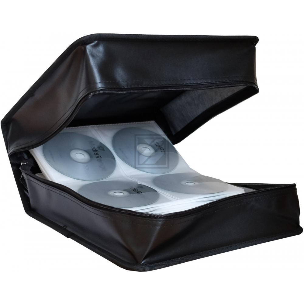 MEDIARANGE ARCHIVIERUNGSMAPPE SCHWARZ BOX95 fuer 200Discs Kunstleder