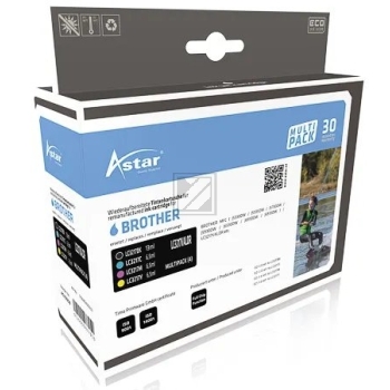 Astar Tintenpatrone gelb, magenta, schwarz, cyan (AS70059) ersetzt LC-3217BK, LC-3217C, LC-3217M, LC-3217Y