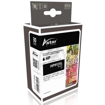 Astar Tintenpatrone (ohne Füllstandsanzeige) schwarz HC (AS700687) ersetzt 912XL