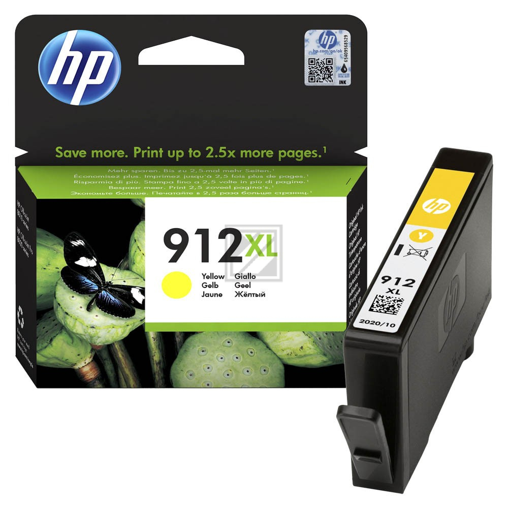 HP Tintenpatrone gelb HC (3YL83AE#BGX, 912XL)
