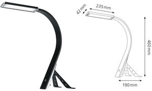 HANSA LED Leuchte Swing 41-5010.6 10W, schwarz