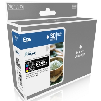 Astar Tintenpatrone gelb, magenta, schwarz, cyan HC (AS46016) ersetzt T1631, T1632, T1633, T1634