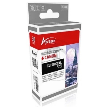 Astar Tintenpatrone schwarz HC plus (AS70003) ersetzt CLI-581BKXXL