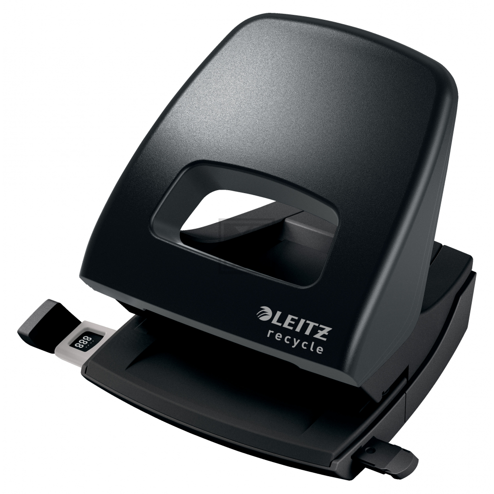 LEITZ Locher Recycle 50030095 schwarz 30 Blatt