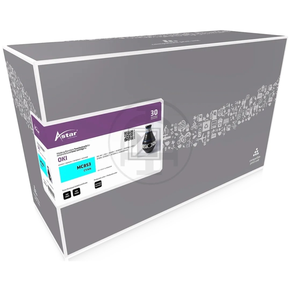 Astar Toner-Kit cyan (AS20228) ersetzt 45862839