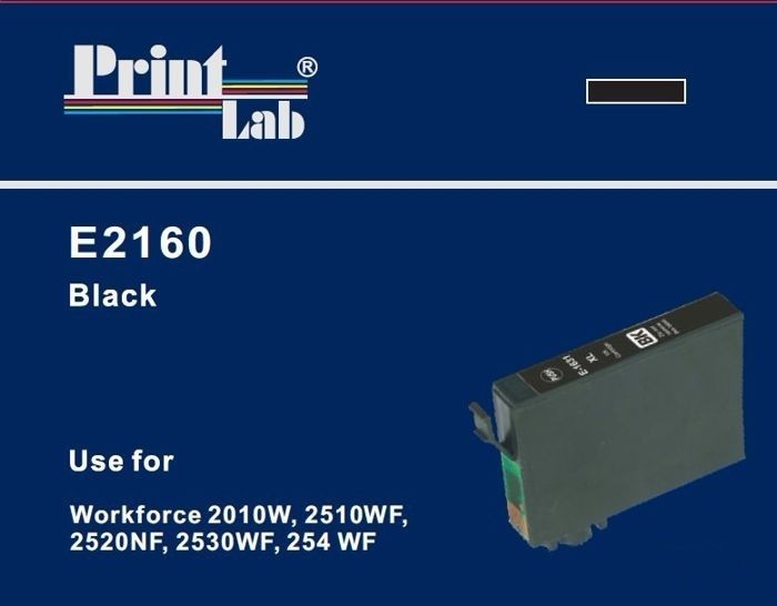 PrintLab Tintenpatrone schwarz HC (E2160) ersetzt T1631