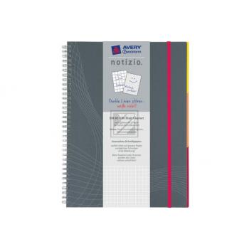 AVERY ZW. Notizbuch Notizio A5 7015 kariert grau