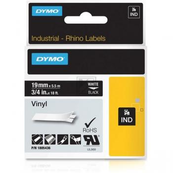 1805436 DYMO RHINO 19mm WEISS-SCHWARZ