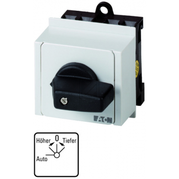 Wendeschalter, Kontakte: 6, 20 A, Frontschild: Aus-Höher>0