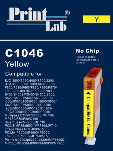 PrintLab Tintenpatrone gelb (C1046) ersetzt BCI-6Y