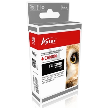 Astar Tintenpatrone schwarz (AS15933) ersetzt CLI-521BK
