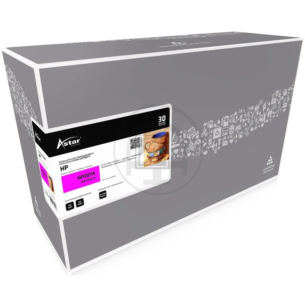 Astar Toner-Kartusche (ohne Füllstandsanzeige) magenta (AS20259) ersetzt 207A