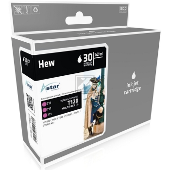 Astar Tintenpatrone 3 x magenta (AS46135) ersetzt 711