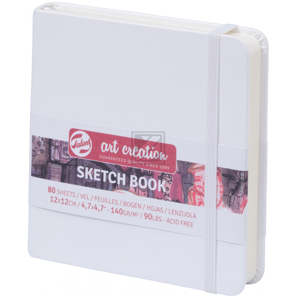 TALENS Skizzenbuch 9314104M weiss, 12x12cm, 140 g/qm