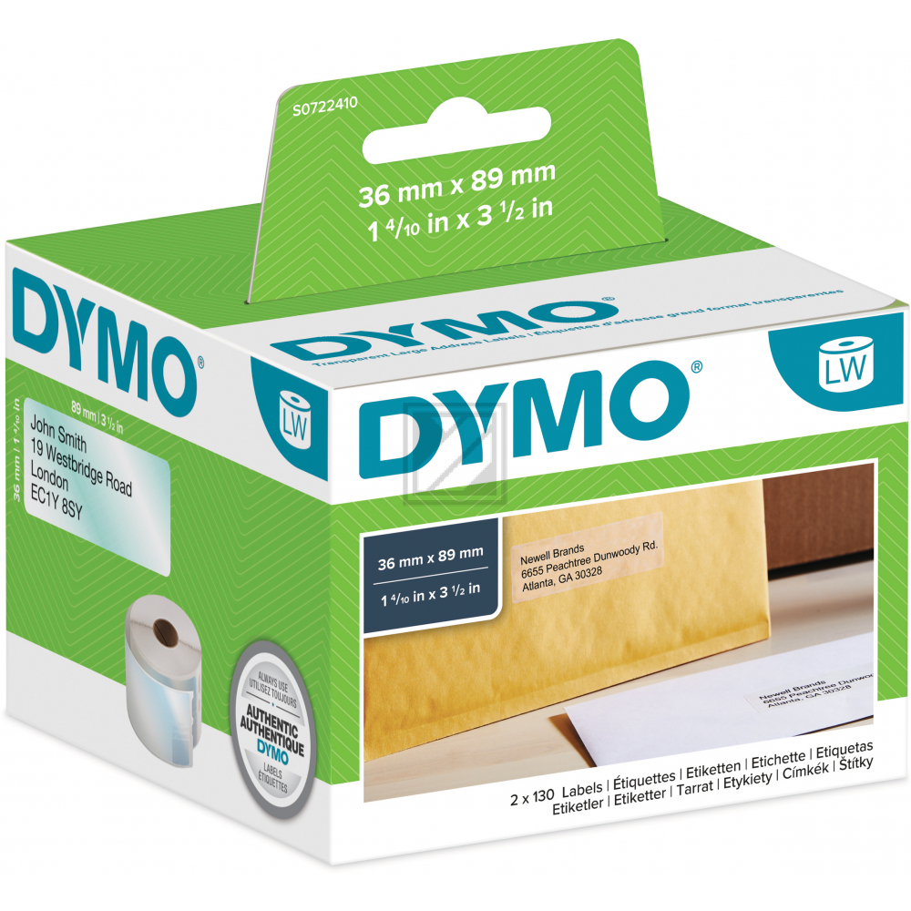 S0722410 DYMO LW ETIKETTEN KLAR
