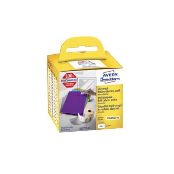 AVERY ZW. Universal-Etiketten 57x32mm ASS072254 weiss, Rolle 500 Stück