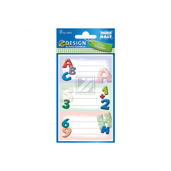 Z-DESIGN Sticker ABC 8.4x16cm 59203Z farbig 2 Bogen