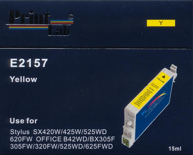 PrintLab Tintenpatrone gelb HC (E2157) ersetzt T1304