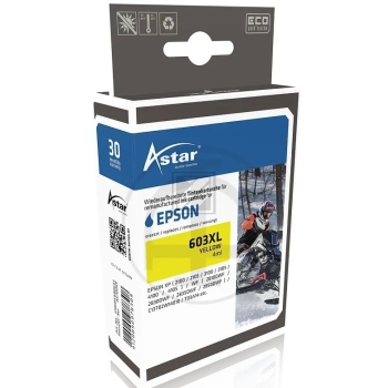 Astar Tintenpatrone gelb HC (AS70069) ersetzt 603XL