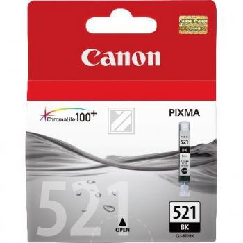 Canon Tintenpatrone schwarz (2933B008, CLI-521BK)