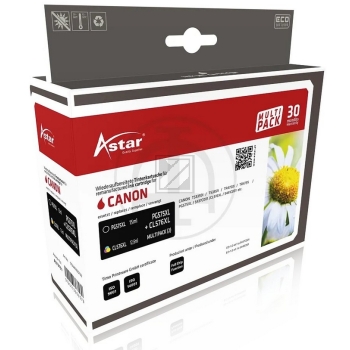 Astar Tintendruckkopf cyan/magenta/gelb, schwarz (AS70751) ersetzt PG-575XL, CL-576XL