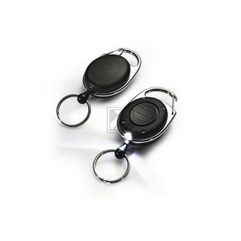DURABLE Ausweishalter JOJO Style LED 8198/19 mit Ring schwarz