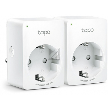 TP-LINK MINI SMART WLAN STECKDOSE (2) TAPO P100 AC 220-240 V 50/60 Hz 10 weiss