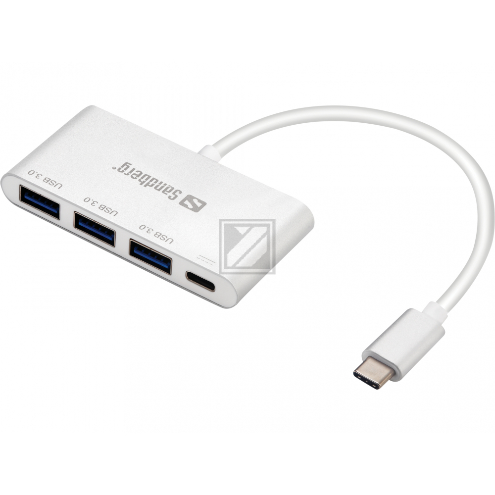 Sandberg USB-C to 3xUSB 3.0 Hub + PD