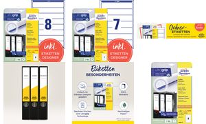 AZ Ordner-Etiketten L4760-100 weiß Inh.700 schmal Avery Zweckform
